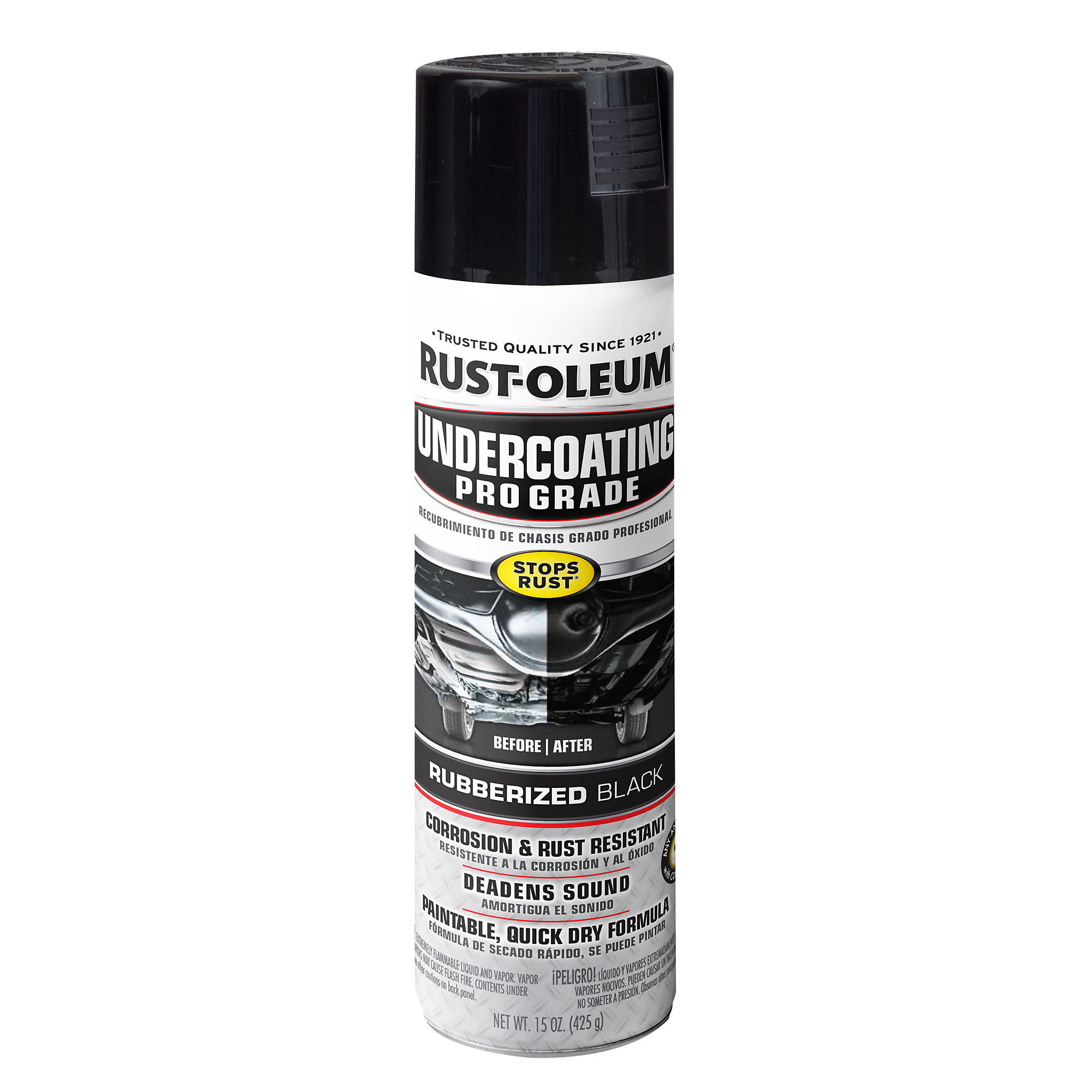 Rust-Oleum Pro Grade Rubberized Undercoating Spray - 15 Oz., Black, 6 Pk, Model# 248656DS
